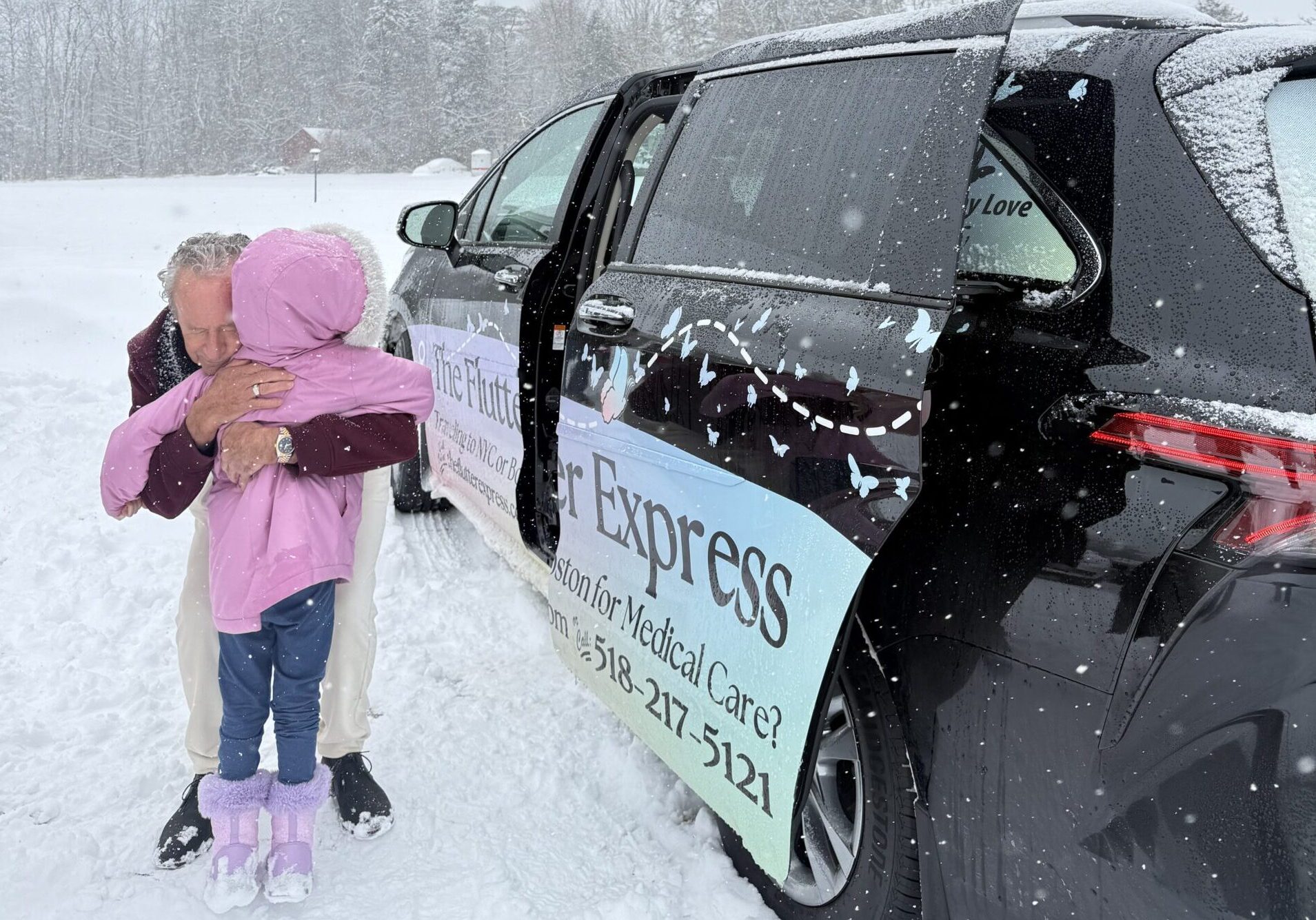 Flutter Express van donated by Bouchey Financial Group in partnership with The Flutter Club