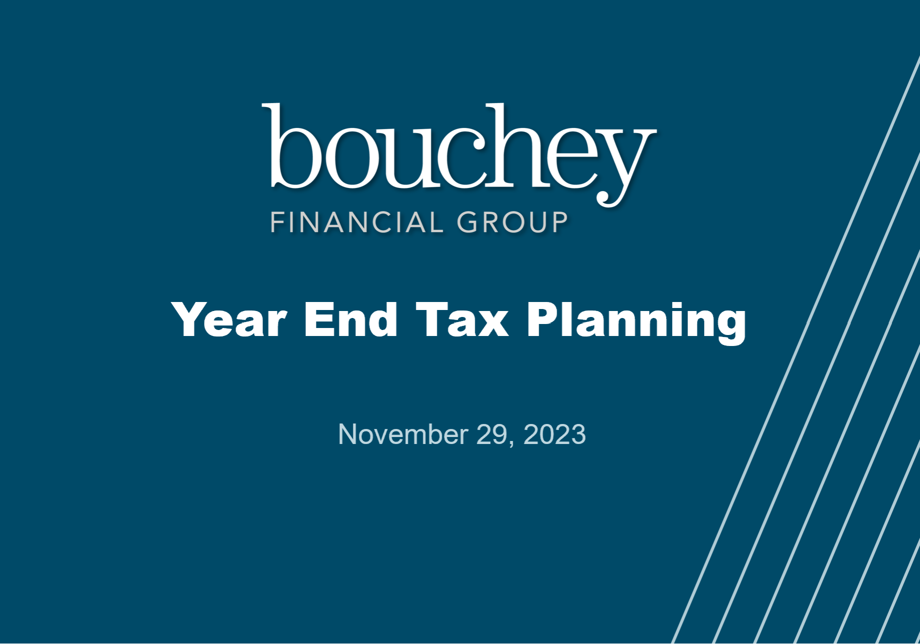 Year End Tax Planning Image