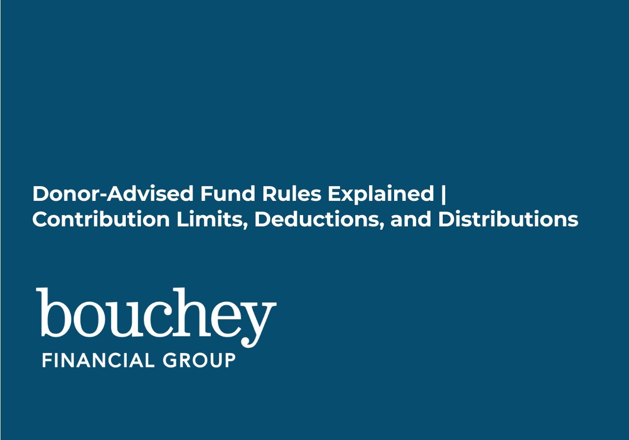 donor advised fund rules