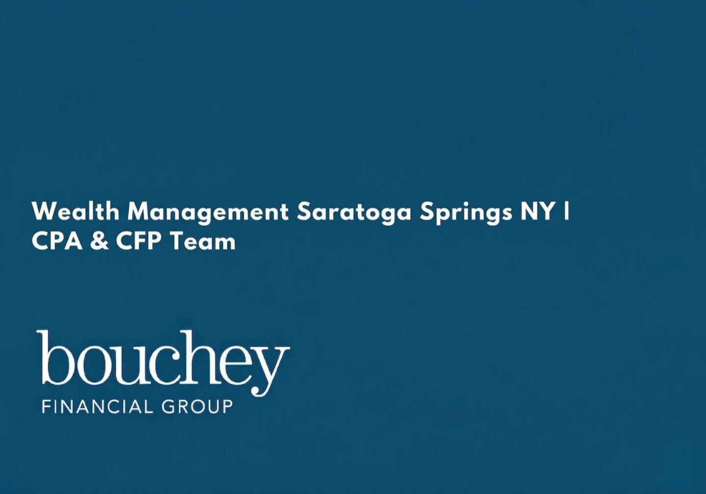 wealth management saratoga springs ny